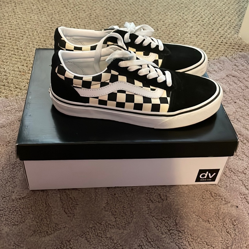 Checkered van sneakers